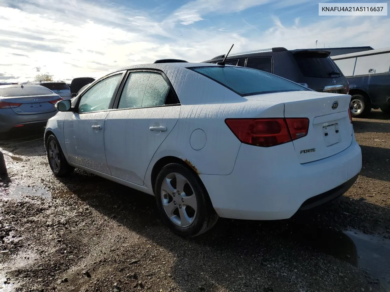 2010 Kia Forte Ex VIN: KNAFU4A21A5116637 Lot: 72285824