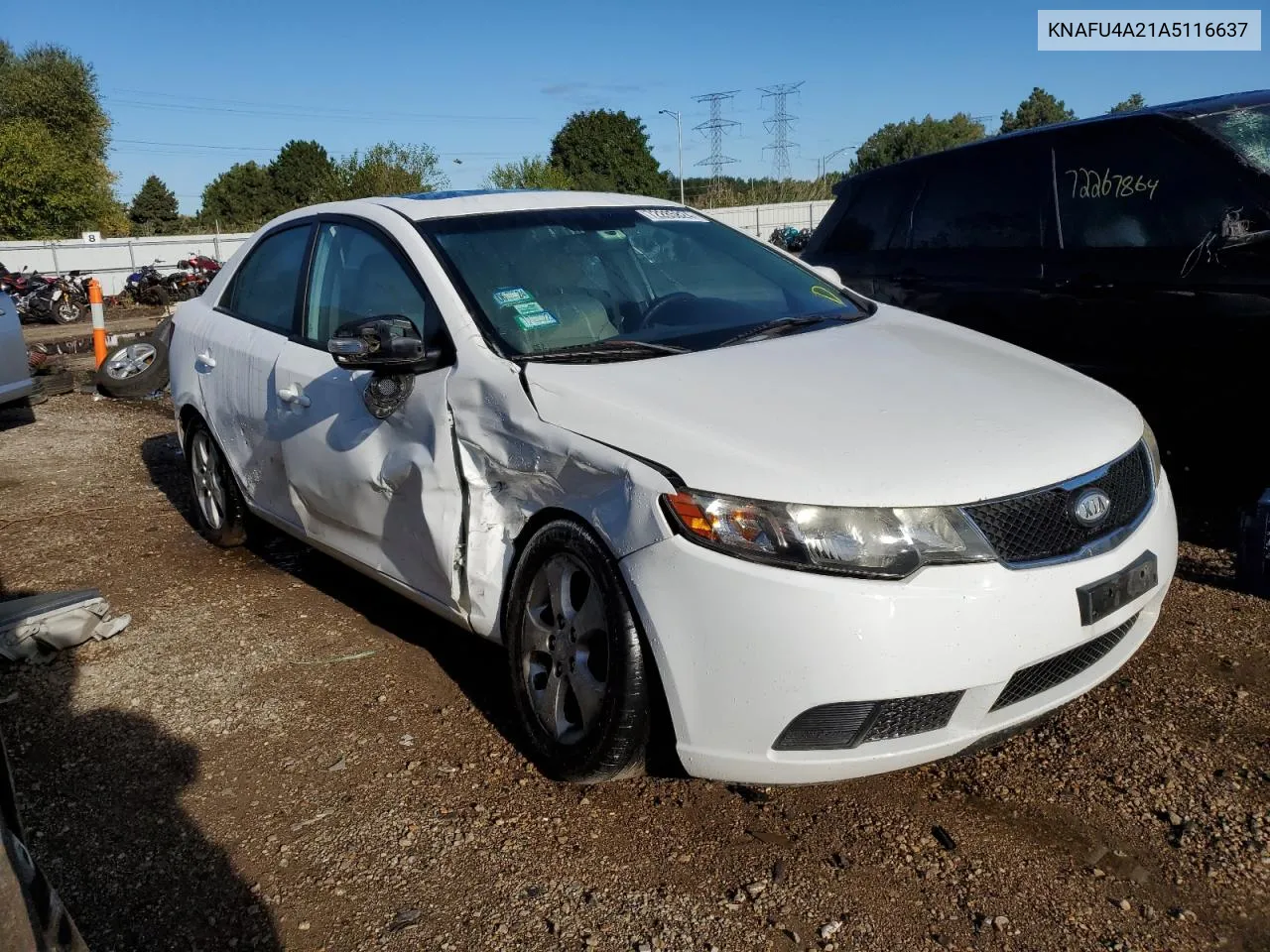 KNAFU4A21A5116637 2010 Kia Forte Ex