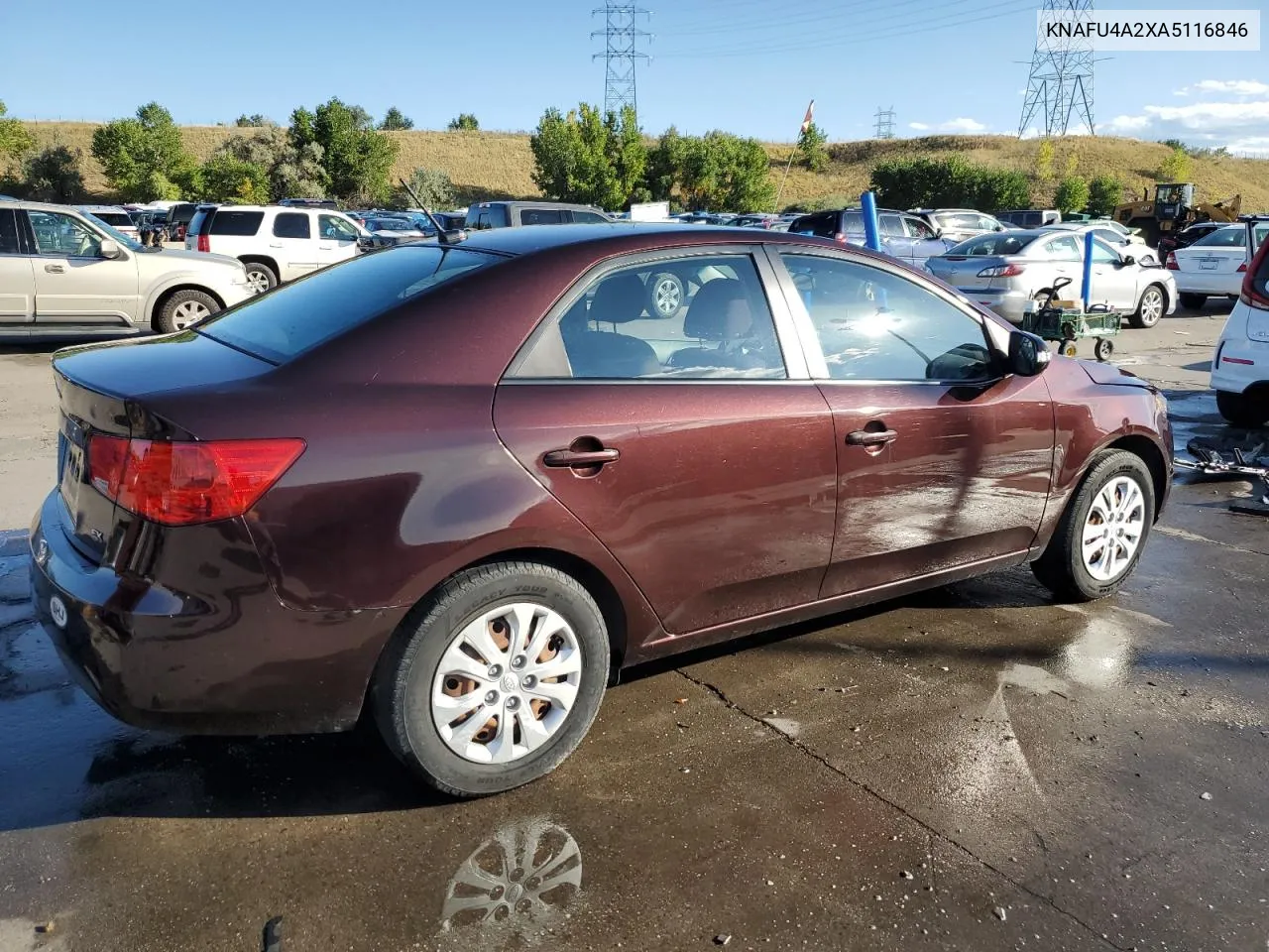 2010 Kia Forte Ex VIN: KNAFU4A2XA5116846 Lot: 72346314