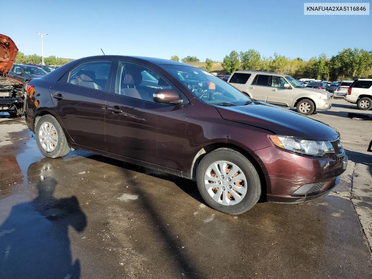 2010 Kia Forte Ex VIN: KNAFU4A2XA5116846 Lot: 72346314