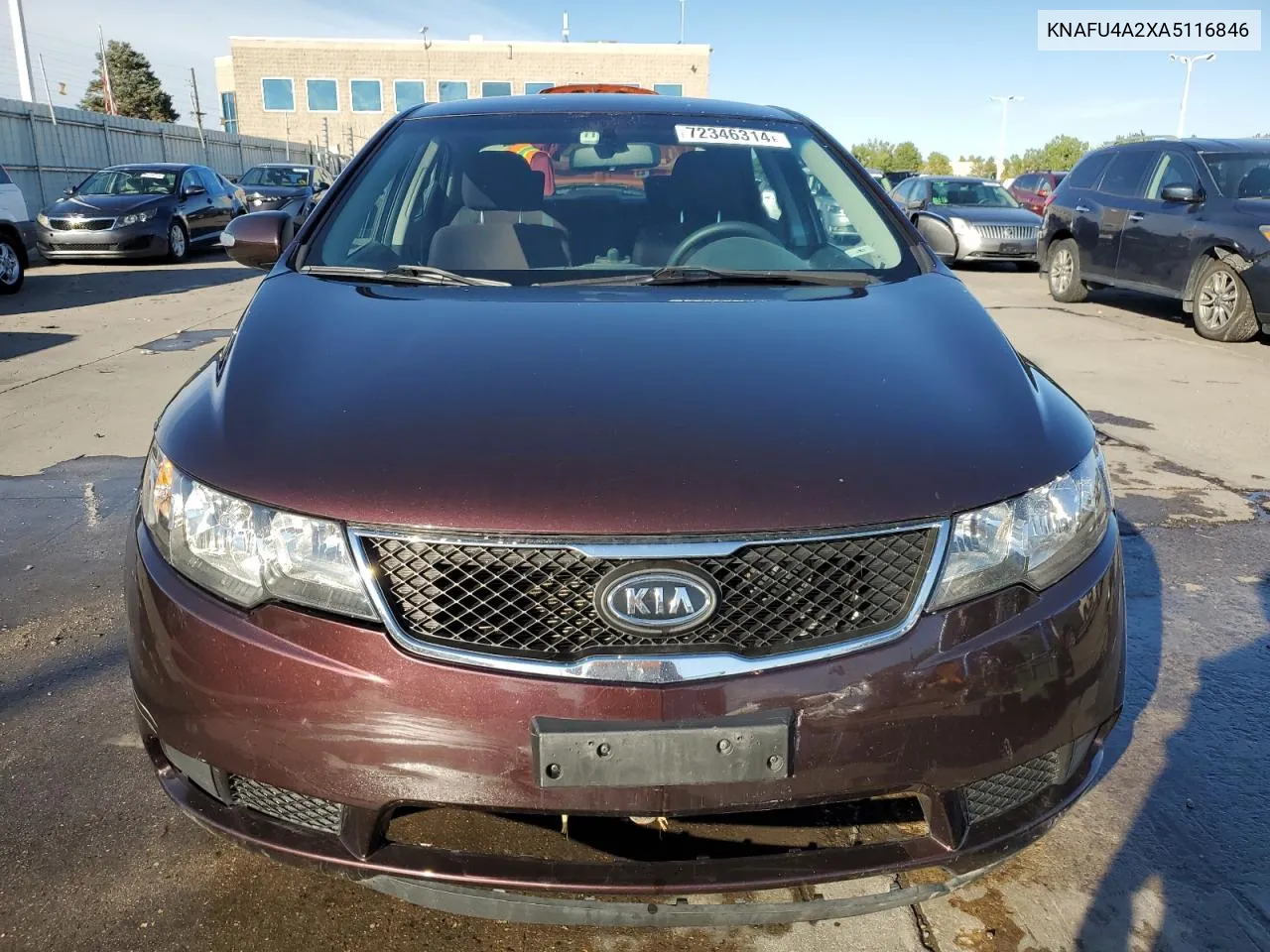 KNAFU4A2XA5116846 2010 Kia Forte Ex