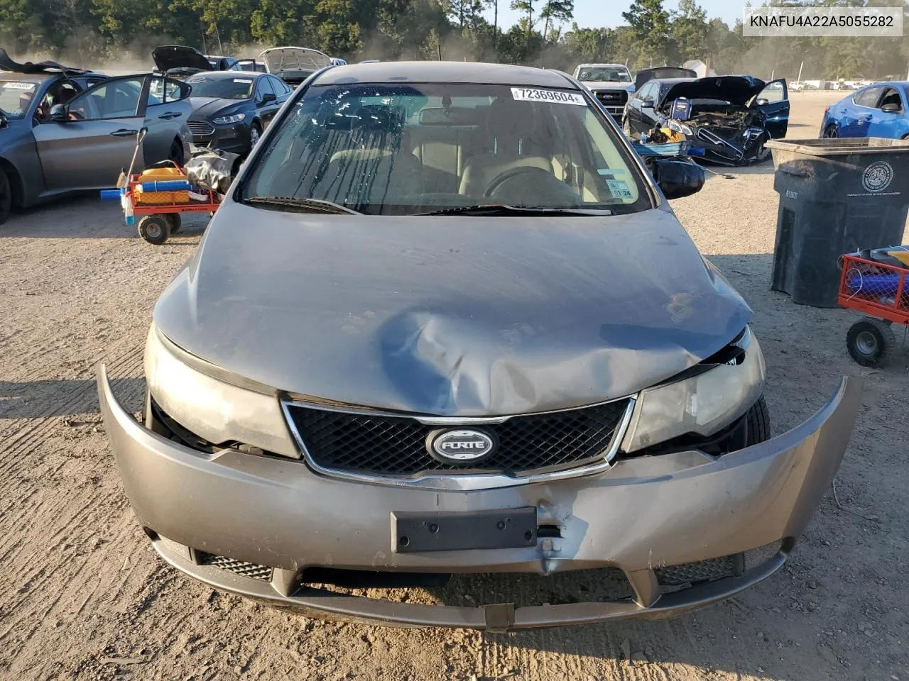 2010 Kia Forte Ex VIN: KNAFU4A22A5055282 Lot: 72369604