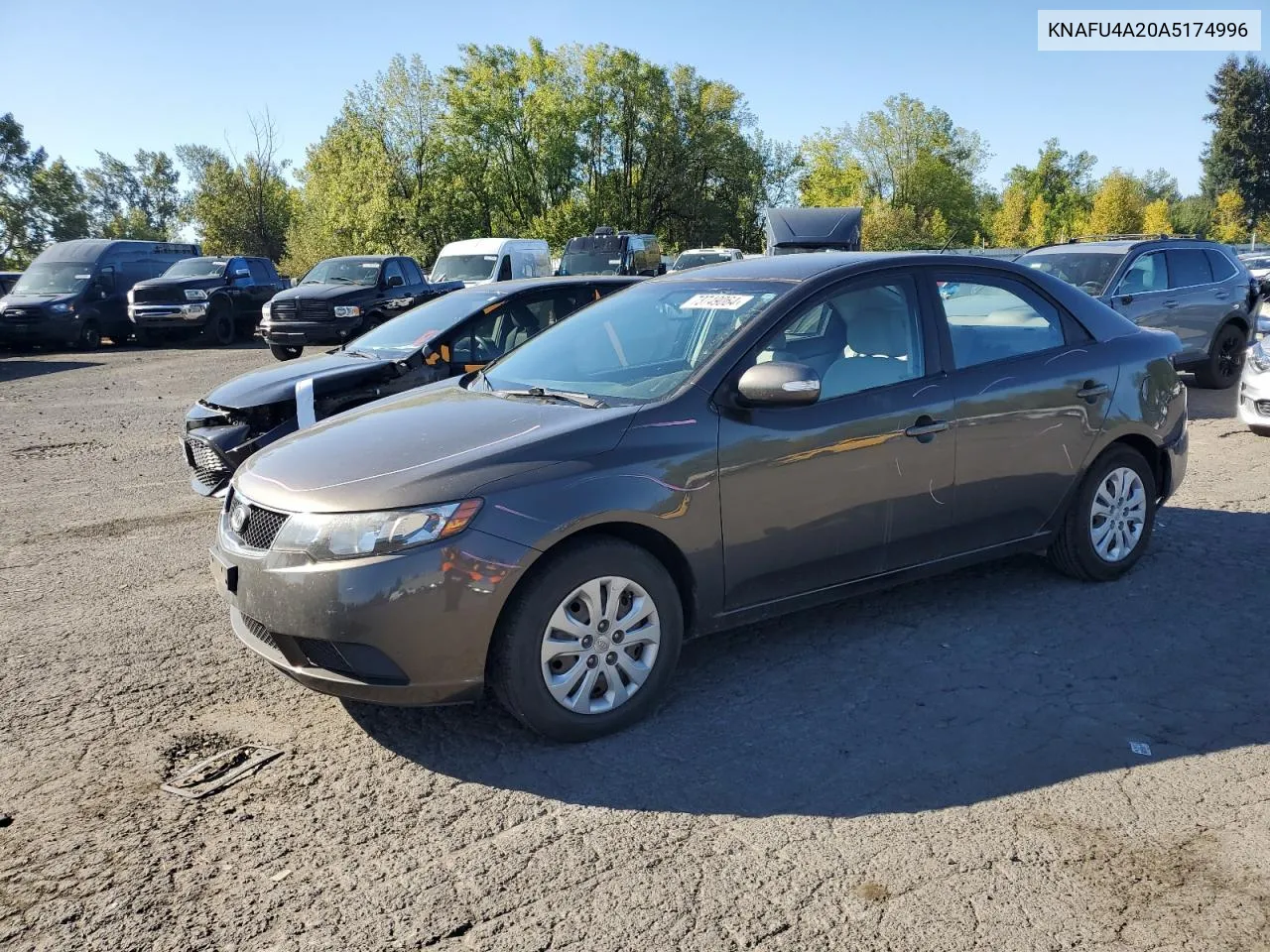 2010 Kia Forte Ex VIN: KNAFU4A20A5174996 Lot: 73749064