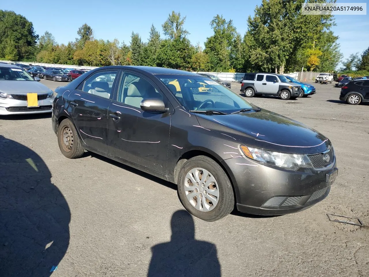 2010 Kia Forte Ex VIN: KNAFU4A20A5174996 Lot: 73749064