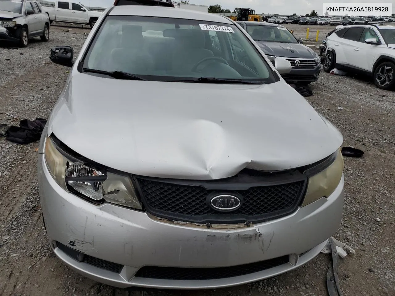 2010 Kia Forte Lx VIN: KNAFT4A26A5819928 Lot: 73757374