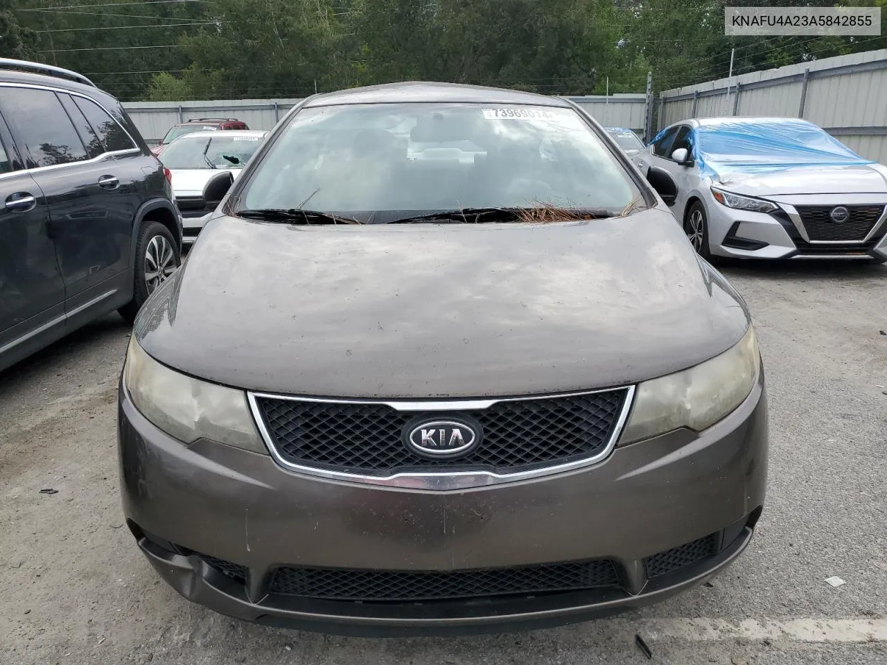 2010 Kia Forte Ex VIN: KNAFU4A23A5842855 Lot: 73969014