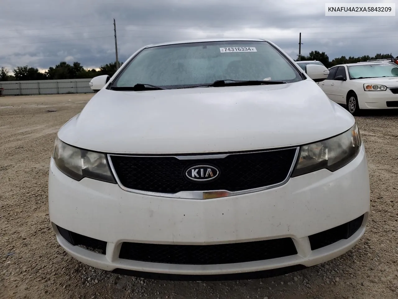 2010 Kia Forte Ex VIN: KNAFU4A2XA5843209 Lot: 74316334