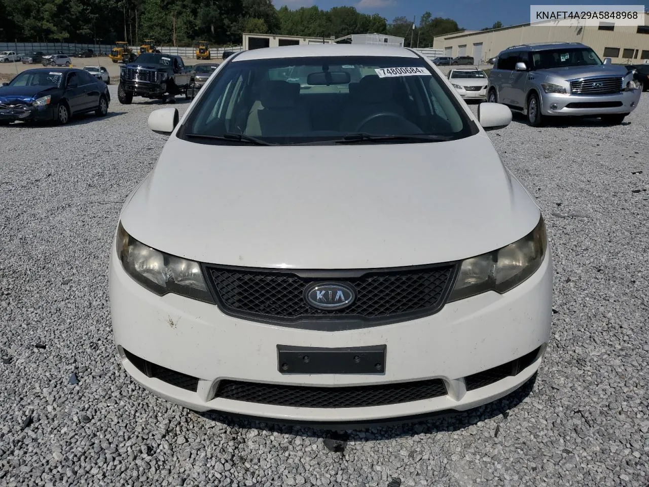 2010 Kia Forte Lx VIN: KNAFT4A29A5848968 Lot: 74800684