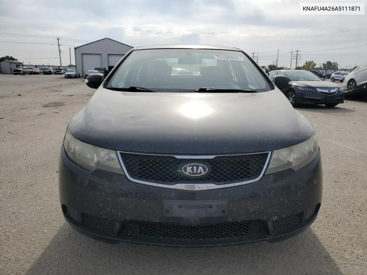 2010 Kia Forte Ex VIN: KNAFU4A26A5111871 Lot: 75108894