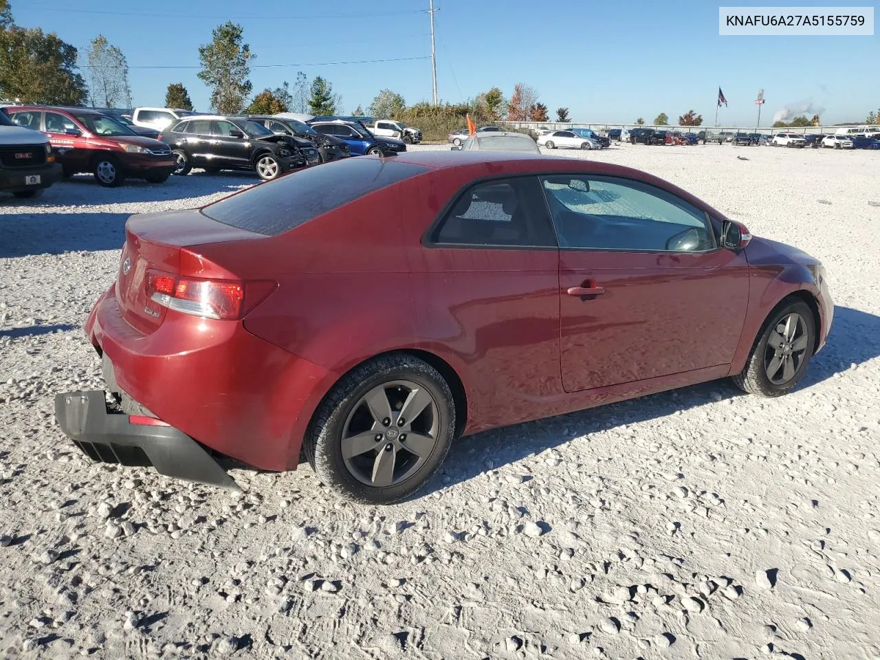 2010 Kia Forte Ex VIN: KNAFU6A27A5155759 Lot: 75429224