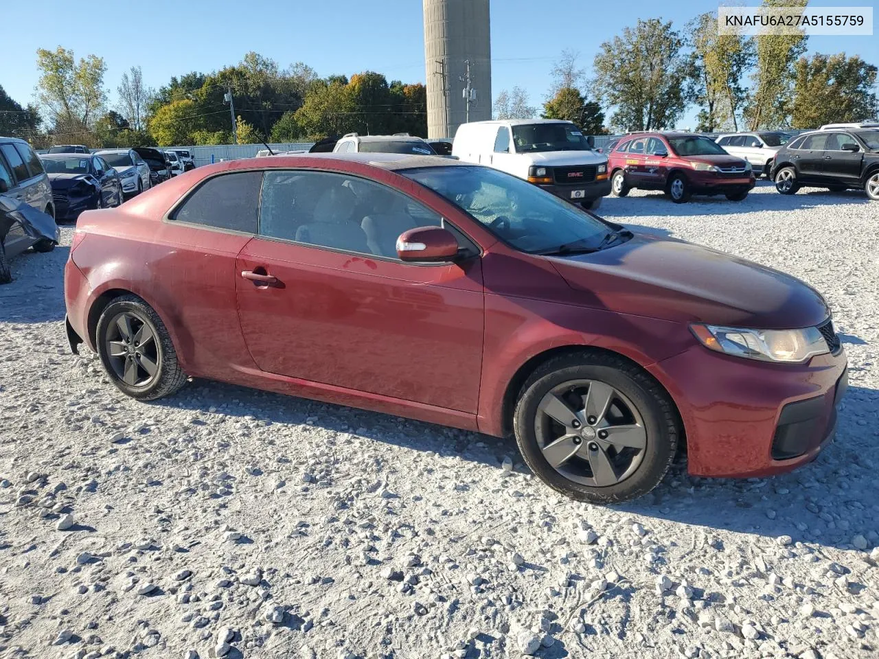 2010 Kia Forte Ex VIN: KNAFU6A27A5155759 Lot: 75429224