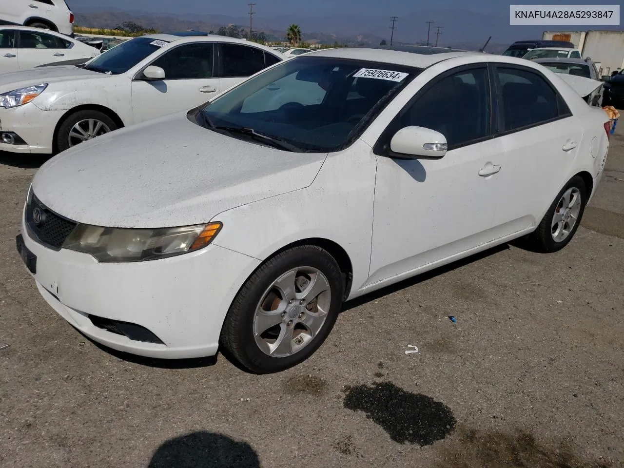 2010 Kia Forte Ex VIN: KNAFU4A28A5293847 Lot: 75926634