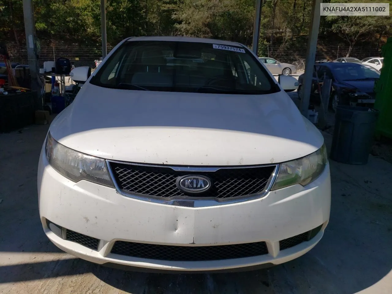 2010 Kia Forte Ex VIN: KNAFU4A2XA5111002 Lot: 75937574