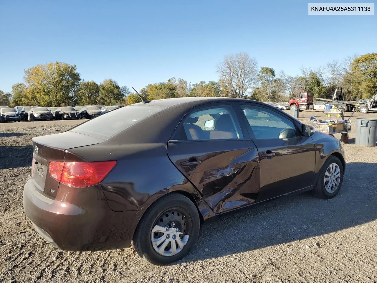 2010 Kia Forte Ex VIN: KNAFU4A25A5311138 Lot: 76080534