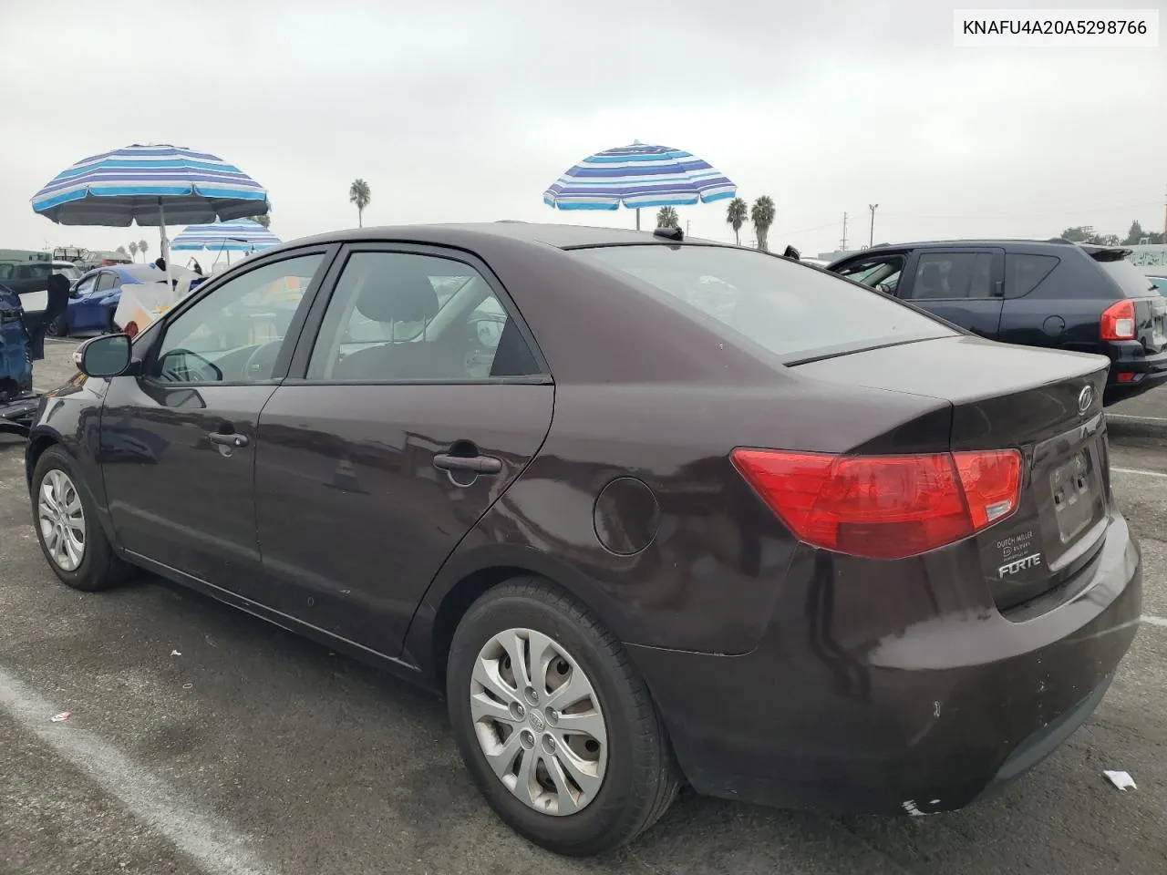 2010 Kia Forte Ex VIN: KNAFU4A20A5298766 Lot: 76492934