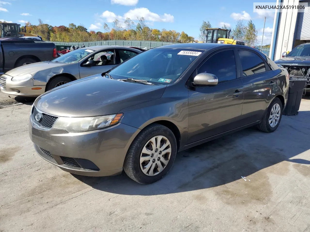 2010 Kia Forte Ex VIN: KNAFU4A2XA5191806 Lot: 76585604