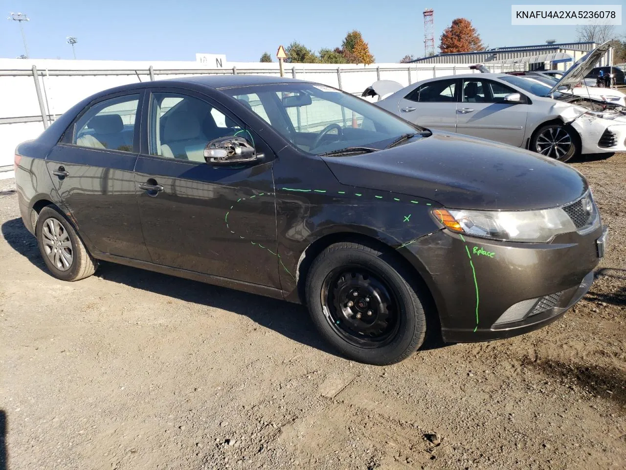 2010 Kia Forte Ex VIN: KNAFU4A2XA5236078 Lot: 76955174