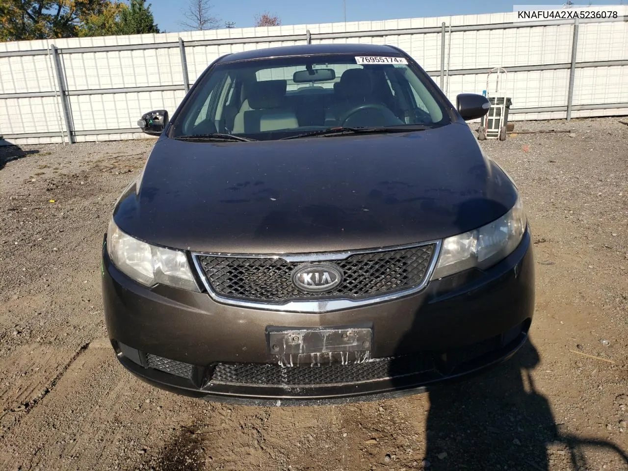 2010 Kia Forte Ex VIN: KNAFU4A2XA5236078 Lot: 76955174