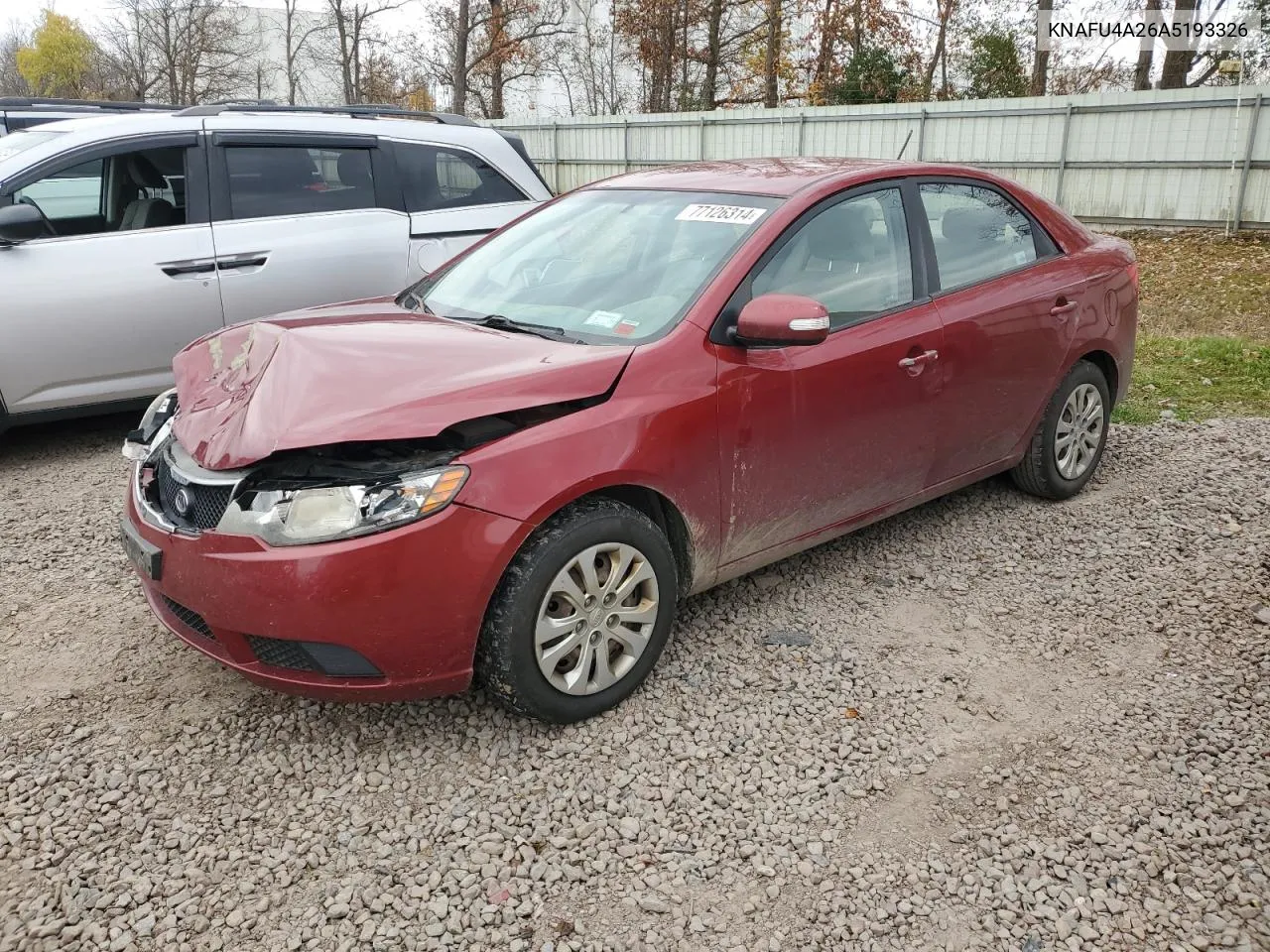 2010 Kia Forte Ex VIN: KNAFU4A26A5193326 Lot: 77126314