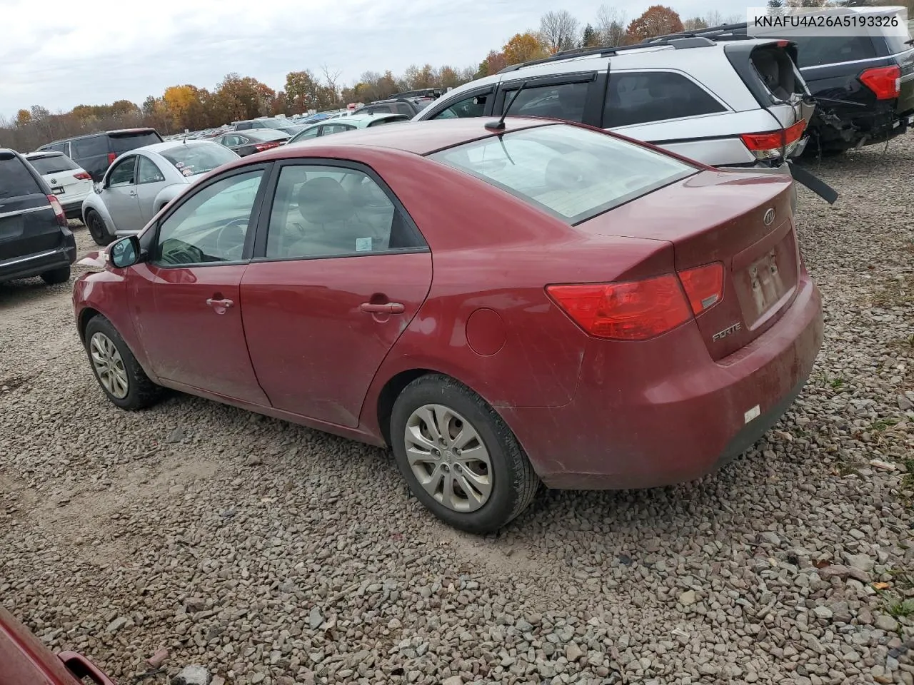 2010 Kia Forte Ex VIN: KNAFU4A26A5193326 Lot: 77126314