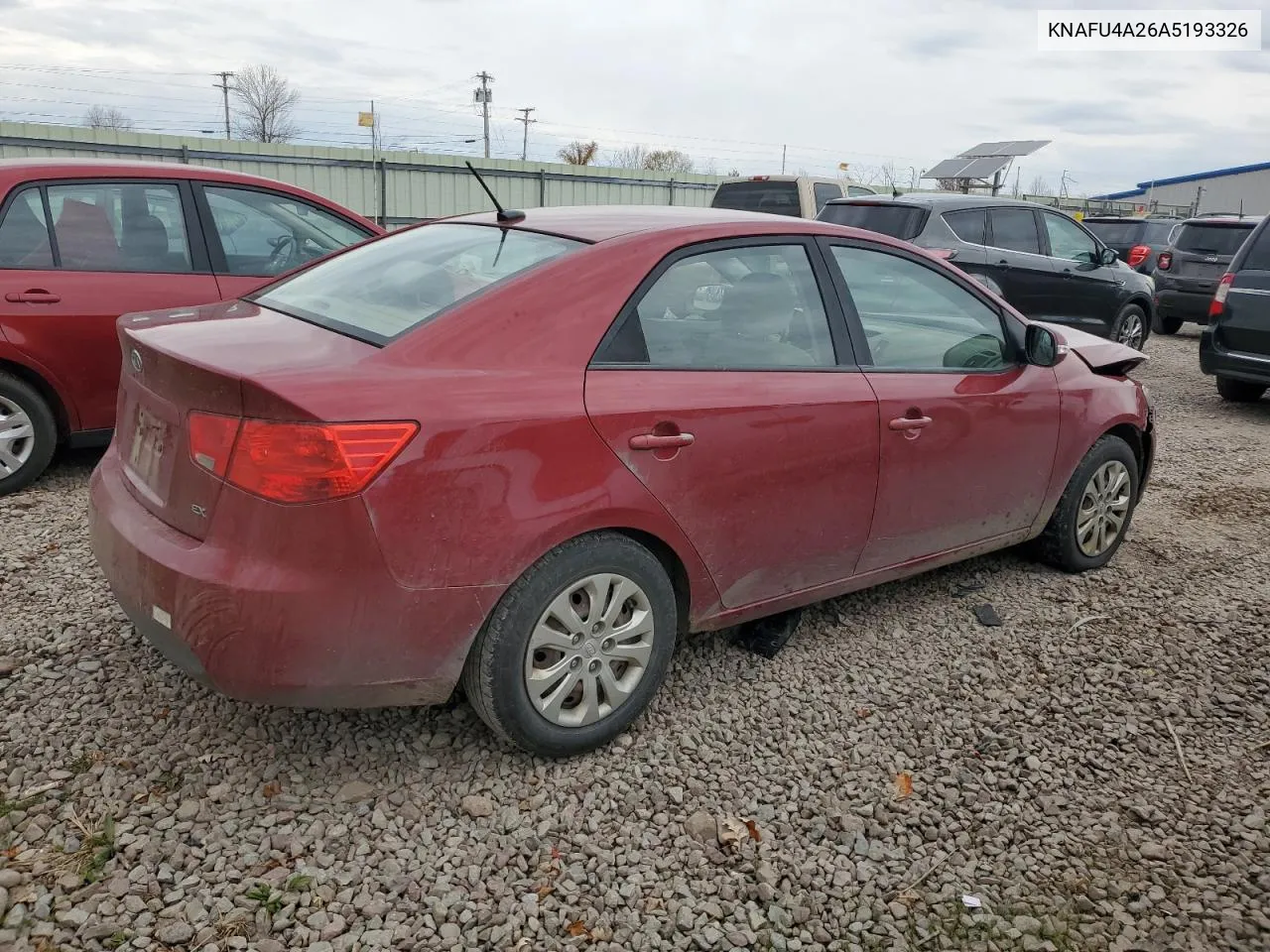 2010 Kia Forte Ex VIN: KNAFU4A26A5193326 Lot: 77126314