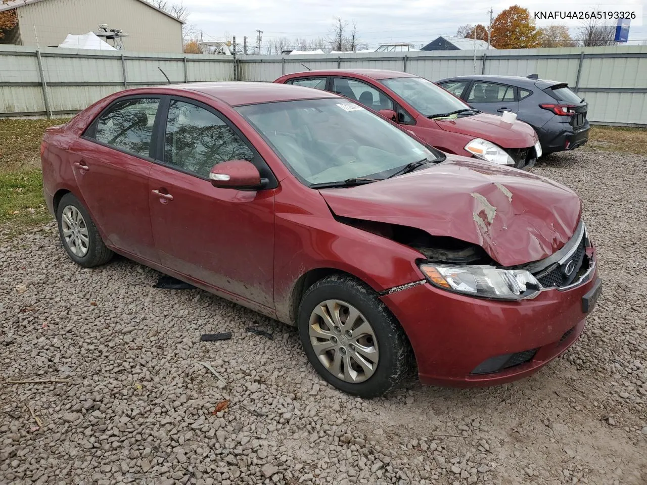 2010 Kia Forte Ex VIN: KNAFU4A26A5193326 Lot: 77126314