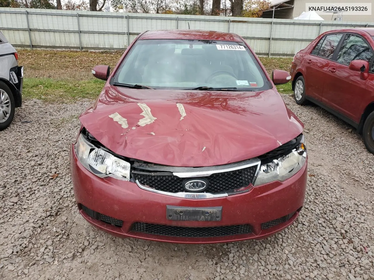 2010 Kia Forte Ex VIN: KNAFU4A26A5193326 Lot: 77126314