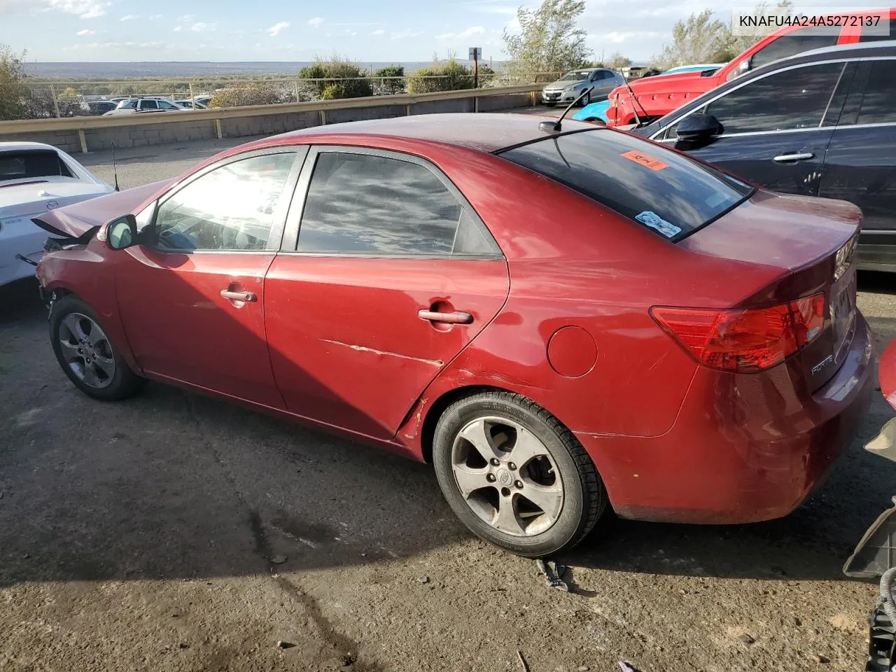 2010 Kia Forte Ex VIN: KNAFU4A24A5272137 Lot: 77709094