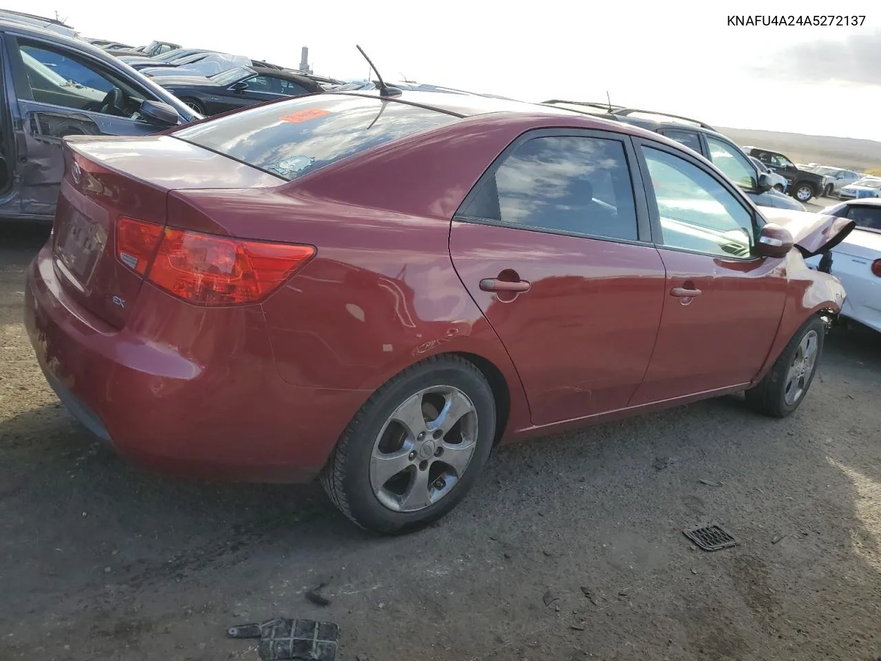 2010 Kia Forte Ex VIN: KNAFU4A24A5272137 Lot: 77709094