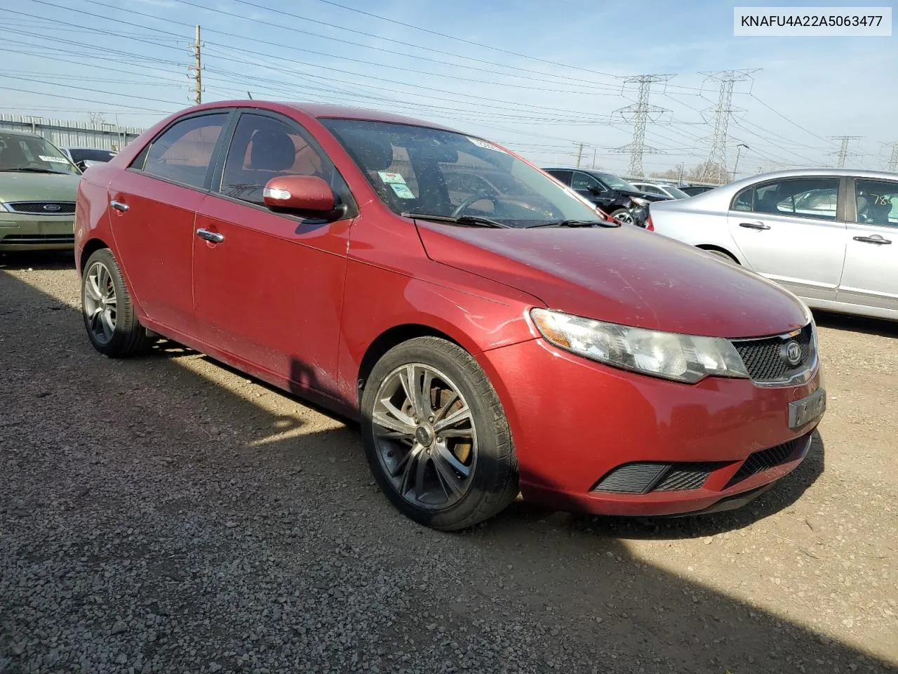 2010 Kia Forte Ex VIN: KNAFU4A22A5063477 Lot: 78362574