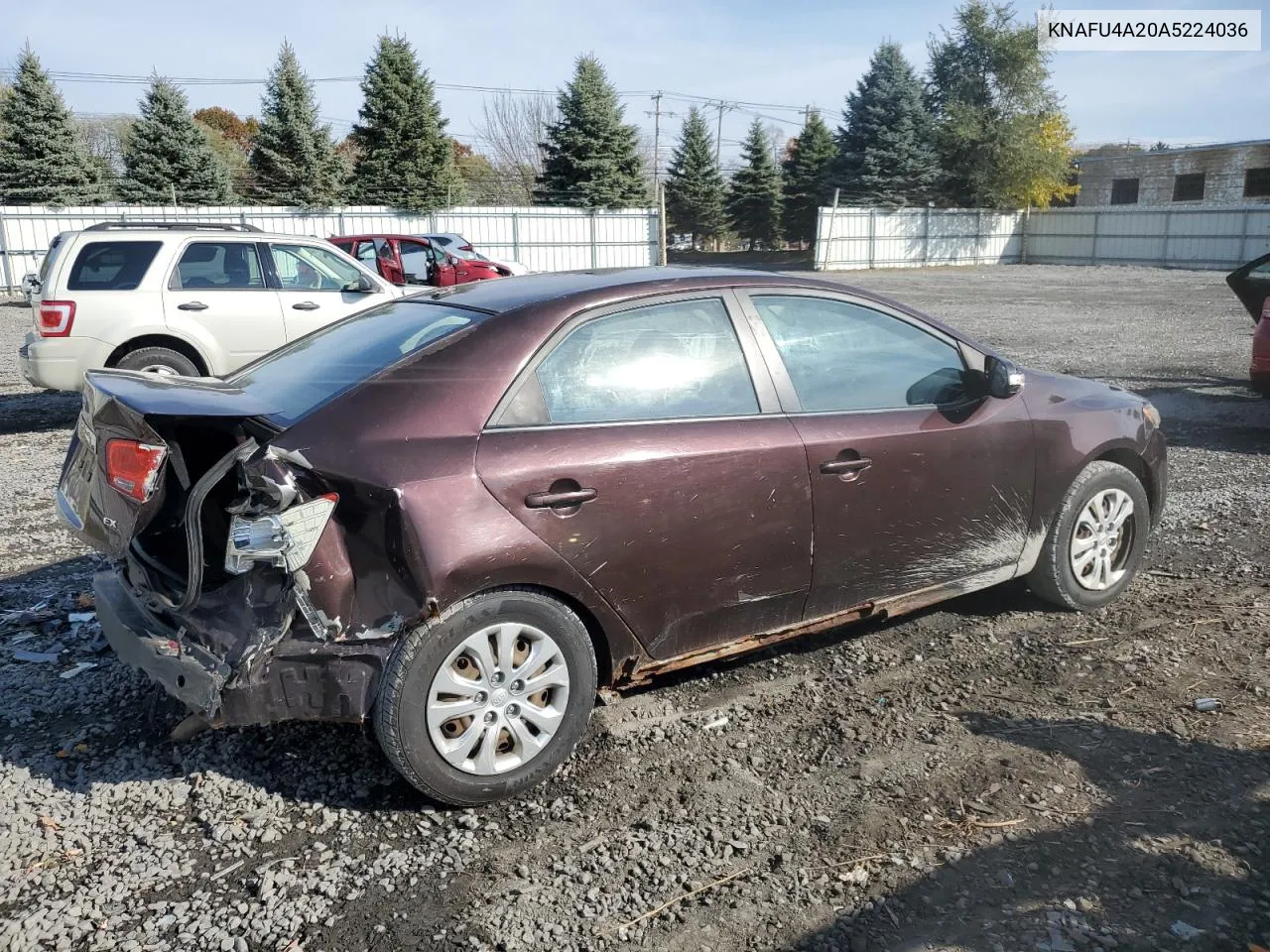 2010 Kia Forte Ex VIN: KNAFU4A20A5224036 Lot: 78454614