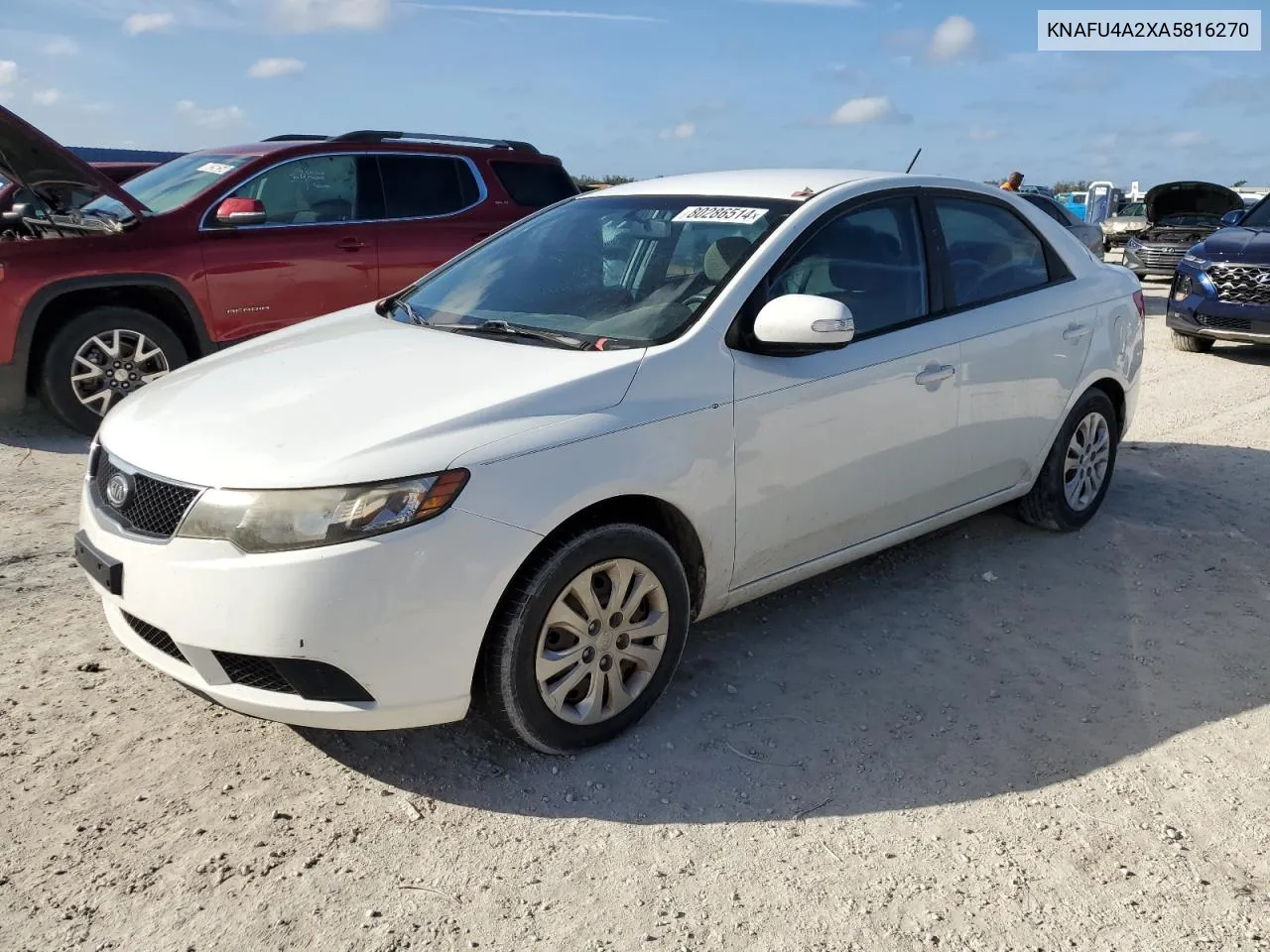 2010 Kia Forte Ex VIN: KNAFU4A2XA5816270 Lot: 80286514