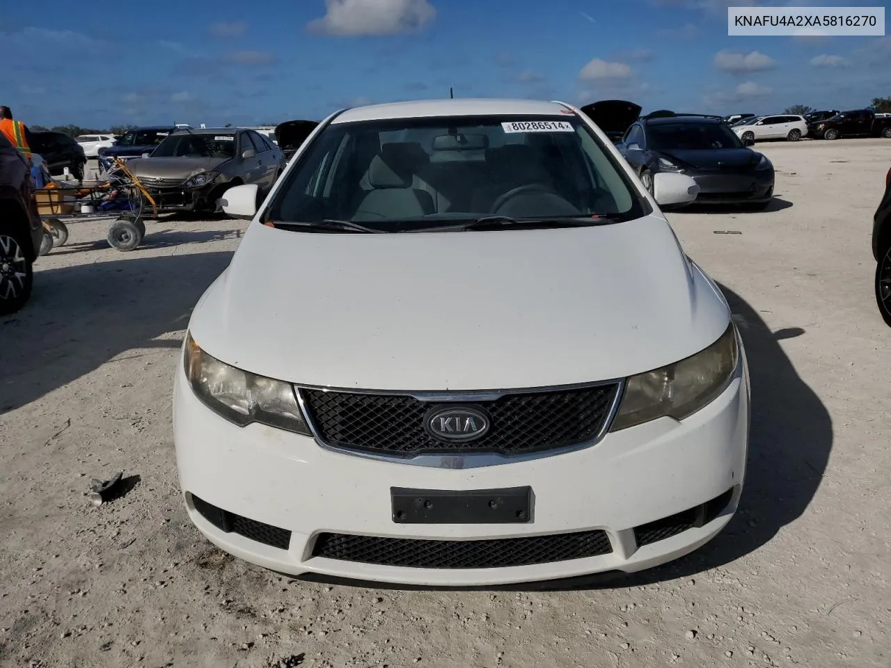 2010 Kia Forte Ex VIN: KNAFU4A2XA5816270 Lot: 80286514