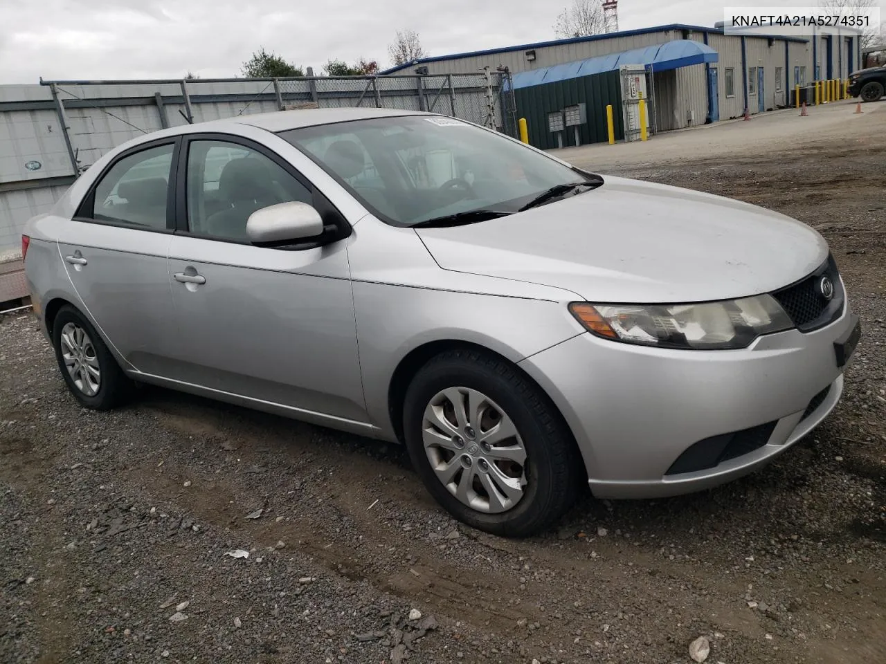 2010 Kia Forte Lx VIN: KNAFT4A21A5274351 Lot: 80648844