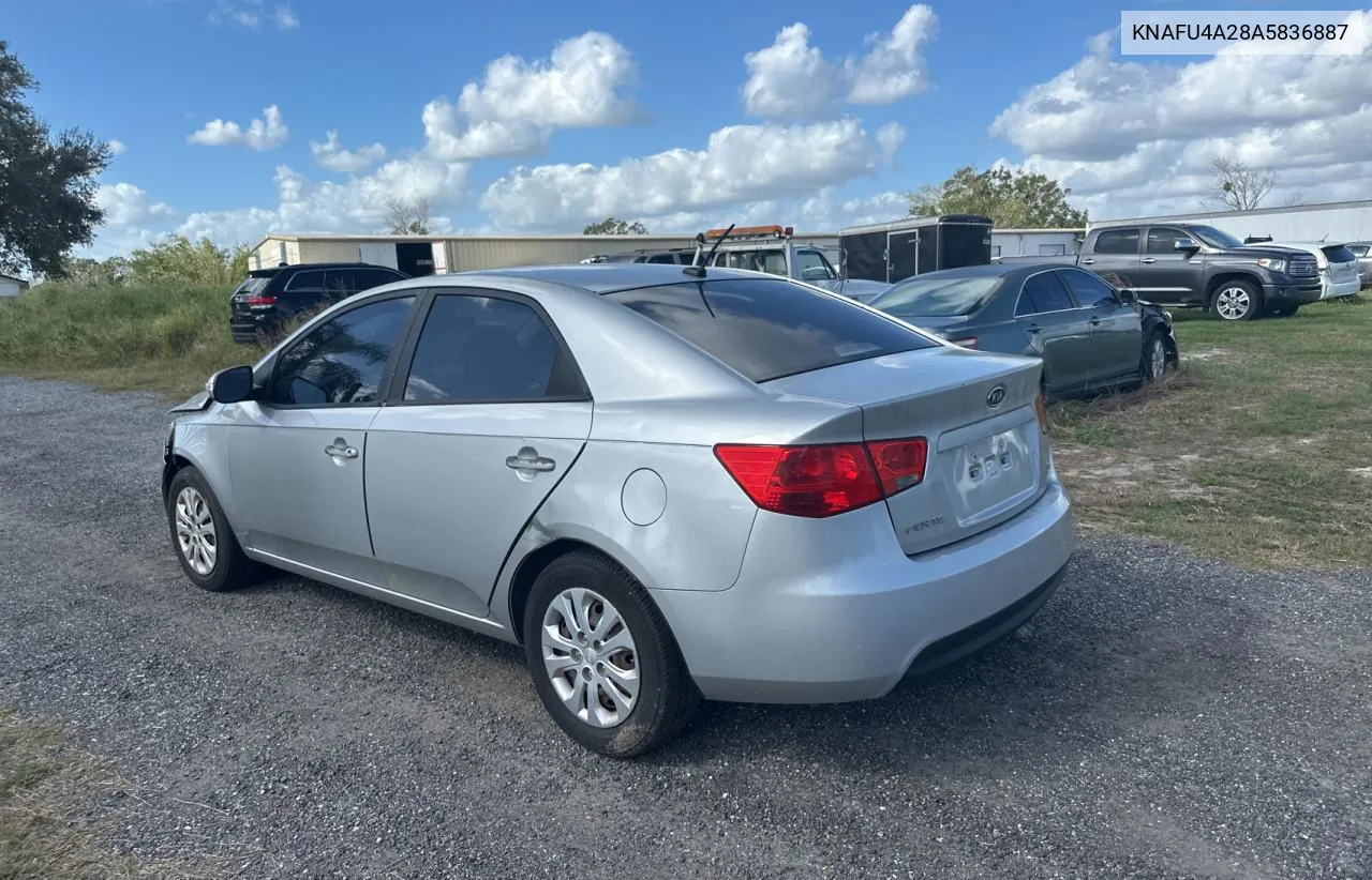 2010 Kia Forte Ex VIN: KNAFU4A28A5836887 Lot: 80991854