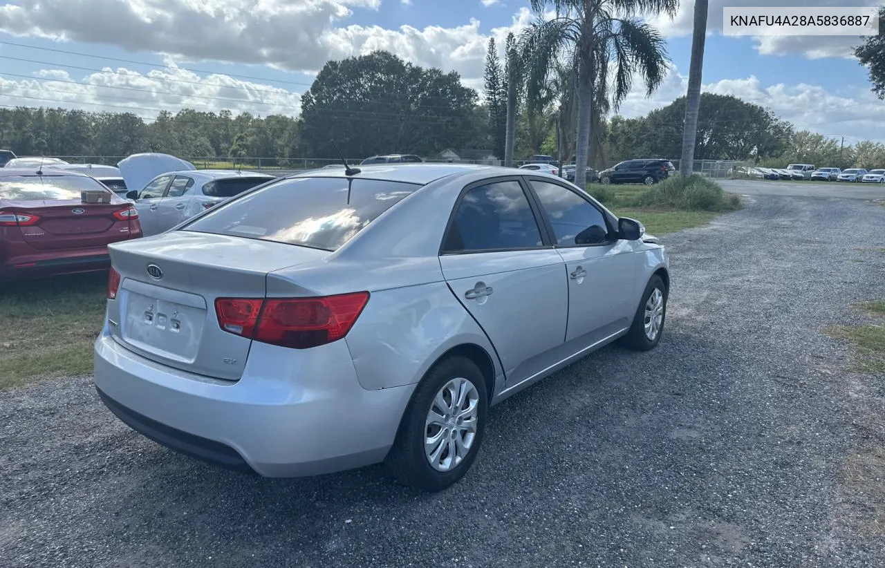 2010 Kia Forte Ex VIN: KNAFU4A28A5836887 Lot: 80991854