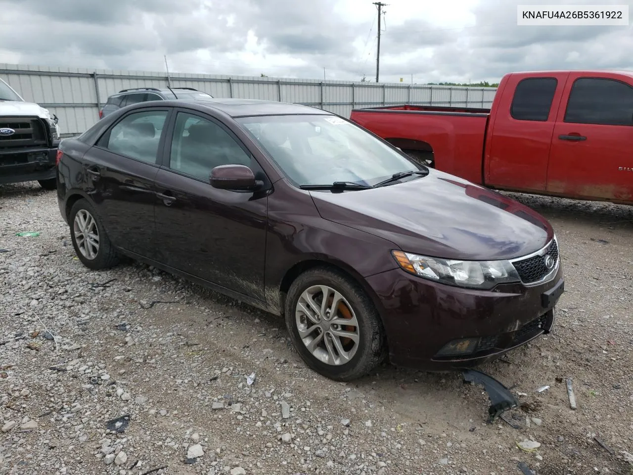 KNAFU4A26B5361922 2011 Kia Forte Ex