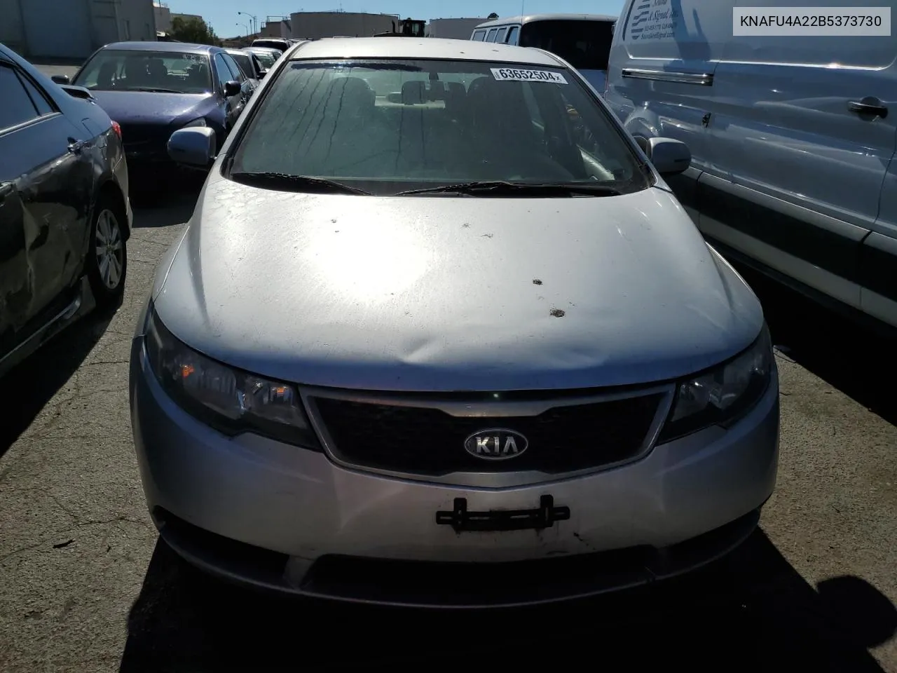 2011 Kia Forte Ex VIN: KNAFU4A22B5373730 Lot: 63652504