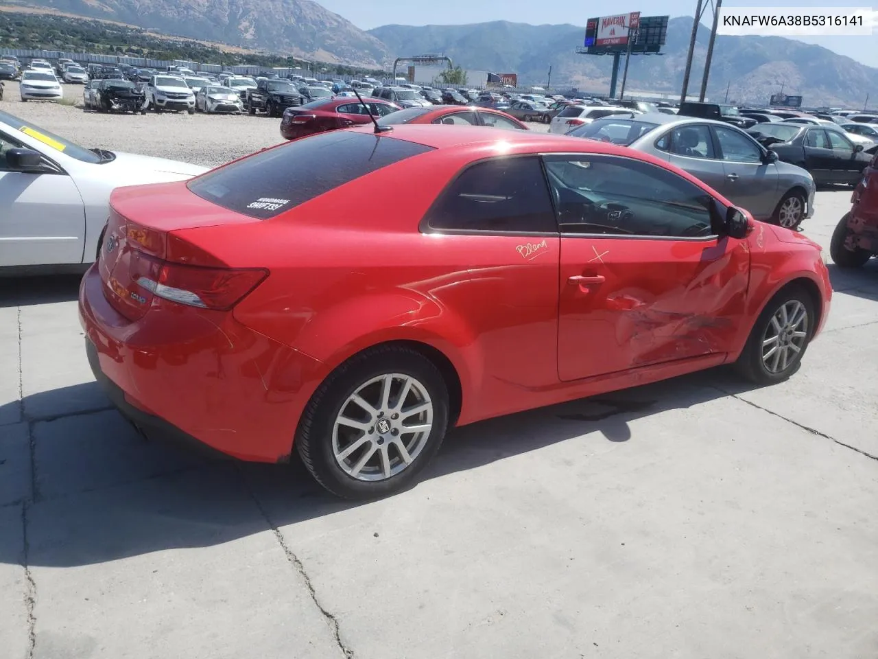 2011 Kia Forte Sx VIN: KNAFW6A38B5316141 Lot: 68447224