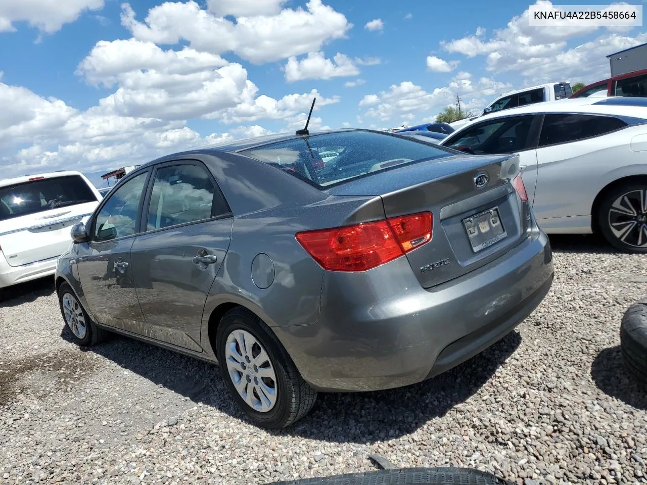 2011 Kia Forte Ex VIN: KNAFU4A22B5458664 Lot: 71807134