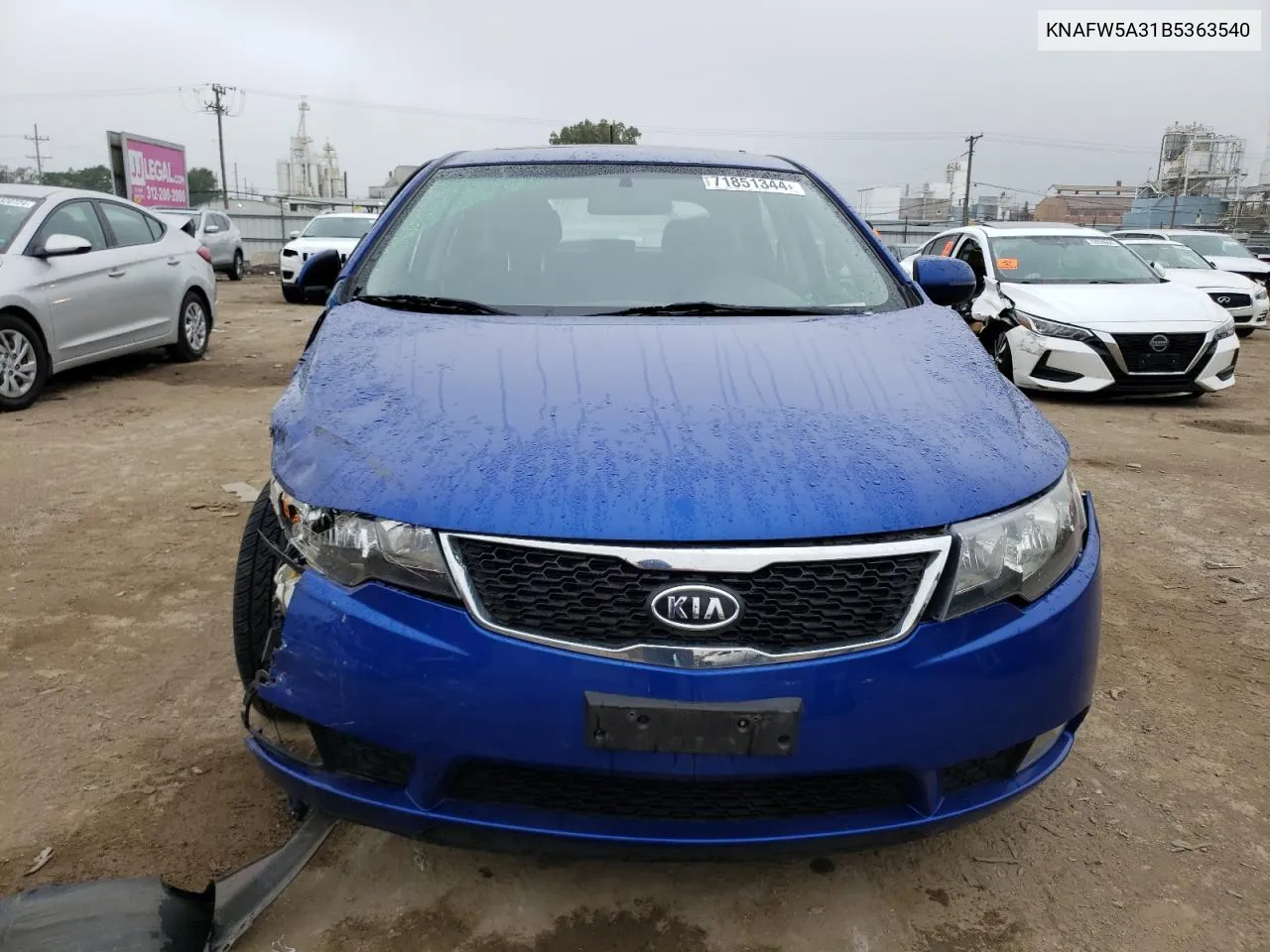 2011 Kia Forte Sx VIN: KNAFW5A31B5363540 Lot: 71851344