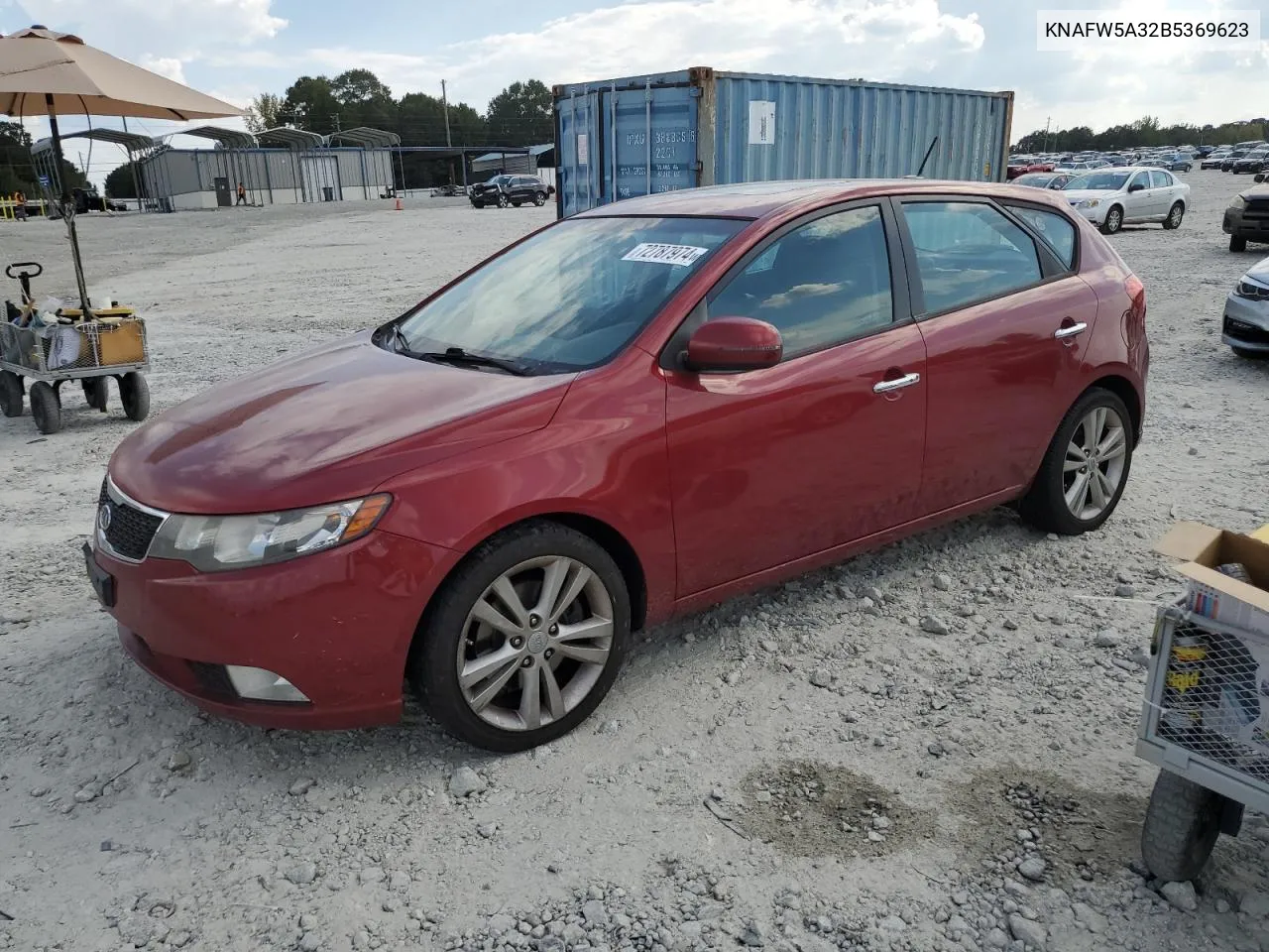 2011 Kia Forte Sx VIN: KNAFW5A32B5369623 Lot: 72787974