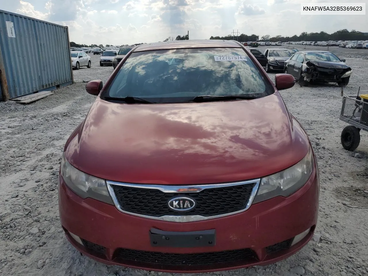 2011 Kia Forte Sx VIN: KNAFW5A32B5369623 Lot: 72787974