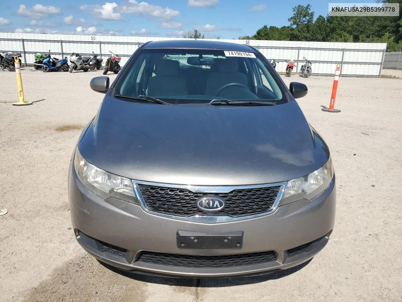 2011 Kia Forte Ex VIN: KNAFU5A29B5399778 Lot: 74190194