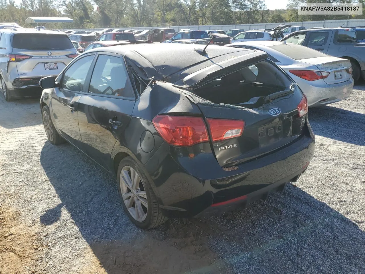 2011 Kia Forte Sx VIN: KNAFW5A32B5418187 Lot: 75358804