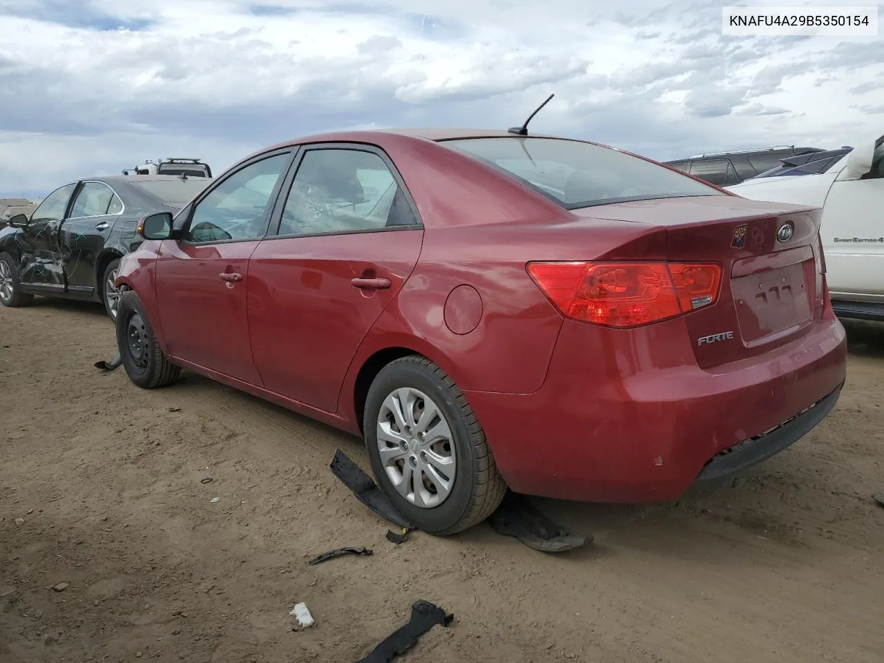 2011 Kia Forte Ex VIN: KNAFU4A29B5350154 Lot: 75633014