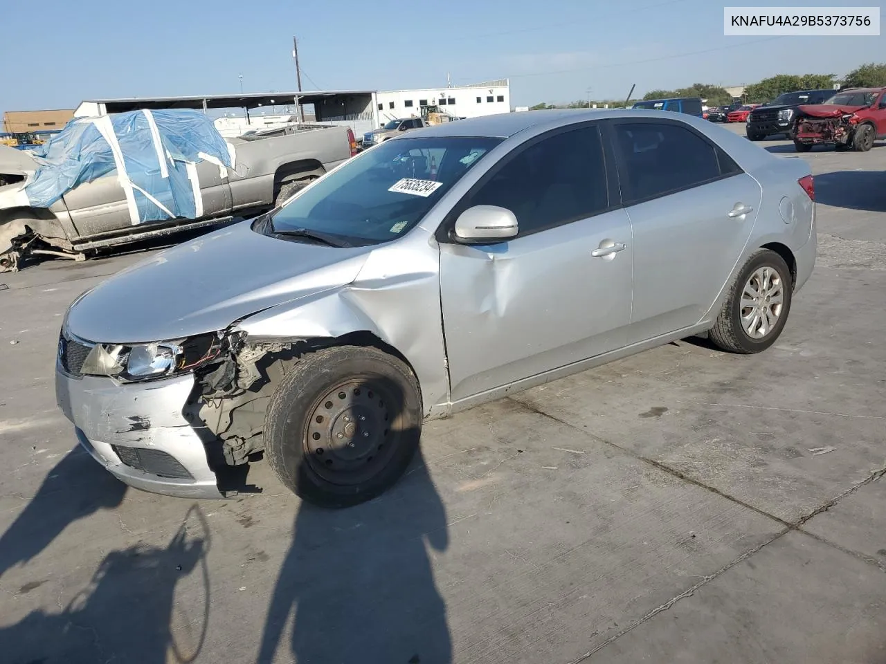 2011 Kia Forte Ex VIN: KNAFU4A29B5373756 Lot: 75635234