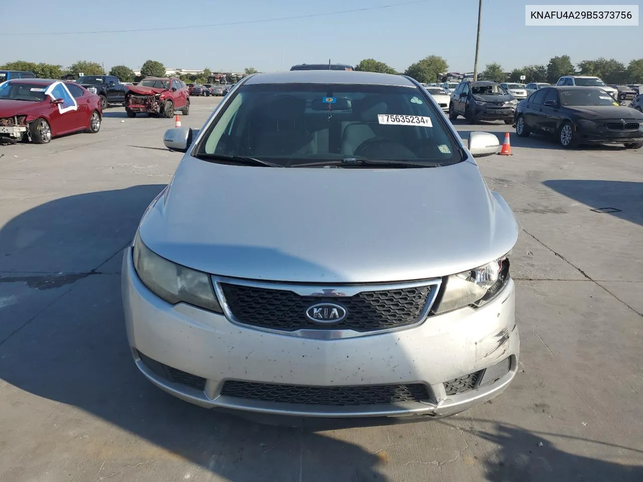 2011 Kia Forte Ex VIN: KNAFU4A29B5373756 Lot: 75635234