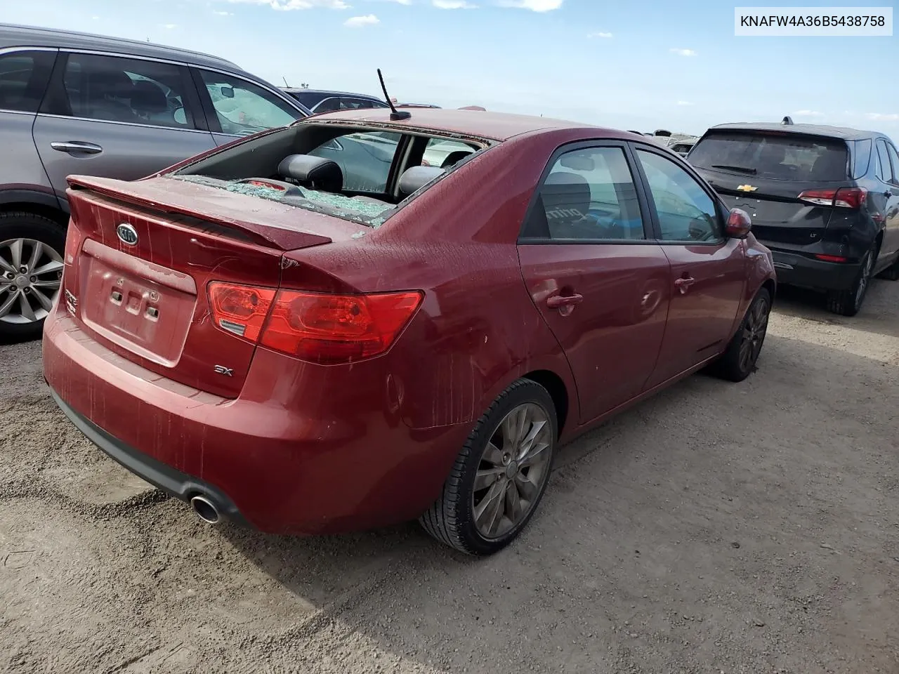 2011 Kia Forte Sx VIN: KNAFW4A36B5438758 Lot: 76253554