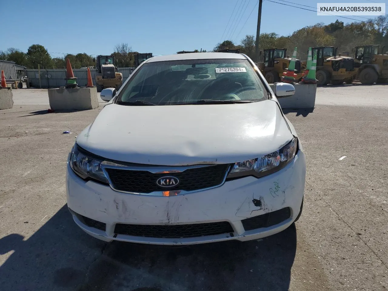 2011 Kia Forte Ex VIN: KNAFU4A20B5393538 Lot: 76276394